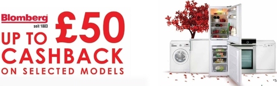 Blomberg Kitchen Appliances Promotion - Up To £50 Cashback! Blomberg Kitchen Appliances Promotion - Up To £50 Cashback!
