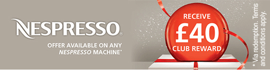 Nespresso Club Coffee Machine Promotion - £40 Voucher!