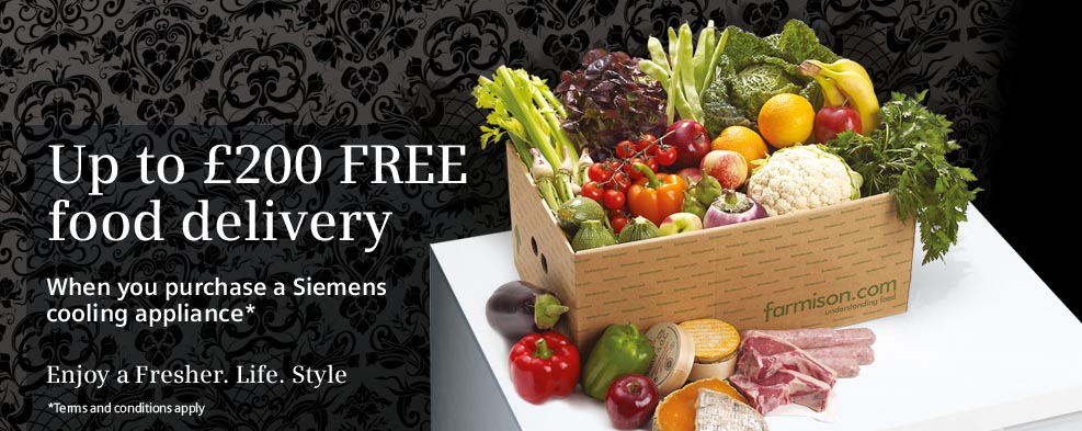 Siemens Refrigeration Promotion – £200 Gourmet Food!