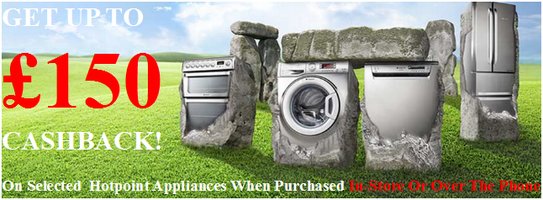 Hotpoint Landmark Cashback Promotion! Hotpoint Landmark Cashback Promotion - Up To £150!