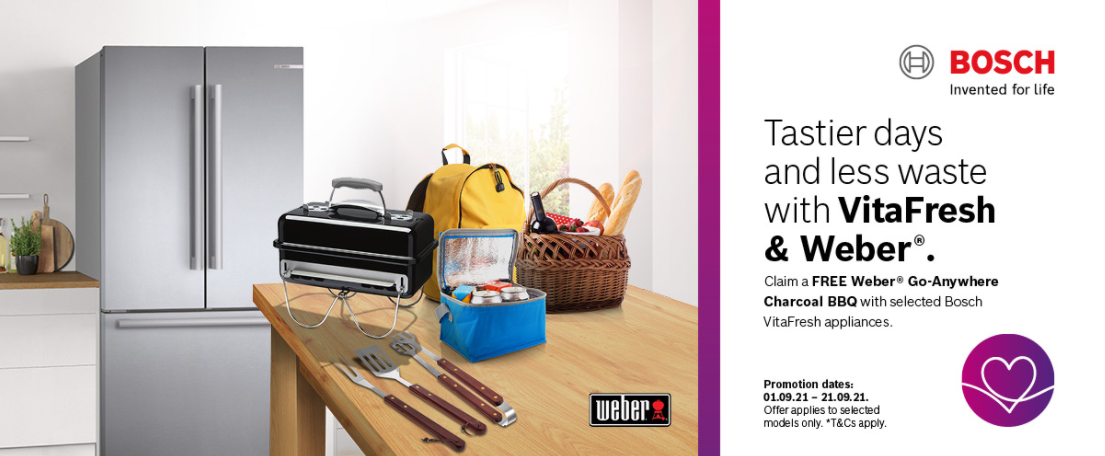 Bosch VitaFresh Promotion - Free Weber Go Anywhere BBQ