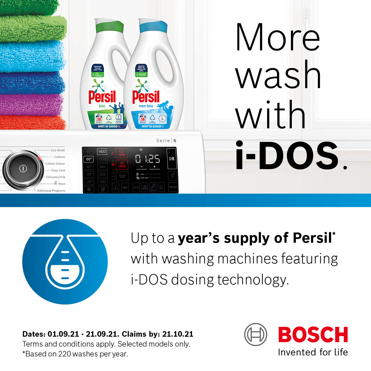 Bosch i-Dos Washing Machine Promotion - Free Persil