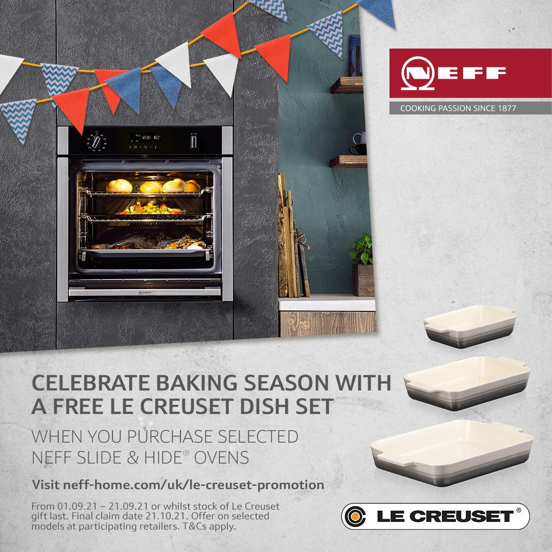 Neff Slide and Hide Ovens Promotion - Free Le Creuset Dishes