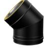 150mm SOLINOX Black Bend 45 Degree