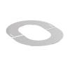 150mm SOLINOX Finishing Plate Oval 30-45 Degree