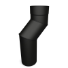 5″ Adjustable One Piece Offset Matt Black Flue Pipe 