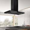Adele Black Island Cooker Hood
