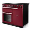 Angled view of Rangemaster Professional 100 Bordeaux Range Cooker showing contemporary styling