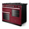 Angled view of Rangemaster Professional 110 Bordeaux Range Cooker showing contemporary styling