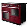 Angled view of Rangemaster Professional 110 Bordeaux Range Cooker showing contemporary styling