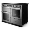 Angled view of Rangemaster Professional 110 Stainless Steel Range Cooker showing contemporary styling
