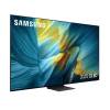 Angled view of Samsung QE83S95FAEXXU showing OLED screen and Infinity One profile