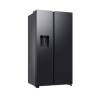 Angled view of the Samsung RS70F66KCFEU Side by Side American Fridge Freezer