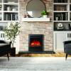 Anya Inset Electric Fire in Black