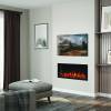 Atmos 105R electric fireplace showing realistic flame effects