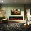Atmos 195R electric fireplace with expansive flame display