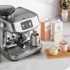 Auto MilQ steam wand texturing oat milk on Sage Oracle Jet