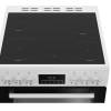 Beko 60cm double oven cooker ceramic hob - white