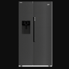 Beko ASP33B32VPS American Style Fridge Freezer Total Frost Free Black