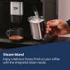 Beko CEG7302B with steam wand frothing milk for cappuccino