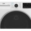 Beko white heat pump dryer family sized, eco friendly 9kg tumble dryer, utility room appliance