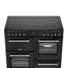 Belling Farmhouse FH100E Electric Ceramic Range Cooker - Black