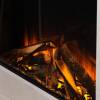 Black Edition New Forest 650sq fire with Rear Dark Glass and downlights