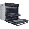 Black Hotpoint built-in fan oven with digital timer and multifunction cooking