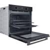 Black Hotpoint built-in oven with 8 multifunction settings