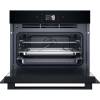 Black Hotpoint compact oven with TFT display and multifunction cooking