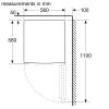 Bosch GTV15NWEBG Dimensions