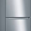 Bosch KGN34NLEAG fridge freezer in silver with top fridge and bottom freezer doors open