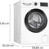 Bosch WGG254F1GB Dimensions