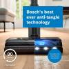 Bosch stick vacuum showing MicroClean brush and LED clean indicator