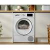 Bosch white tumble dryer laundry room installation