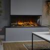 British Fires New Forest 1200 Black Edition electric fire with Deluxe Real Logs