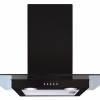 CDA ECN62BL Flat Glass Cooker Hood