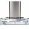 CDA ECP102SS Curved Glass Cooker Hood