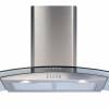 CDA ECP112SS Curved Glass Cooker Hood