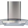 CDA ECP82SS Curved Glass Cooker Hood