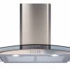 CDA ECP92SS Curved Glass Cooker Hood