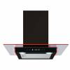 CDA EKN60BL Flat Glass Cooker Hood with LED Edge Lighting