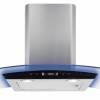 CDA EKP90SS Curved Glass Cooker Hood with Edge Lighting 