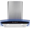 CDA EKP90SS Curved Glass Cooker Hood with Edge Lighting 