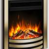 Celsi Ultiflame Ultra Autograph electric fire black and brass