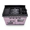Close up of the hob on the Rangemaster 110cm classic deluxe dual fuel range cooker