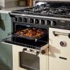 Close-up of Rangemaster Classic Deluxe 90 control dials and white LED touch display
