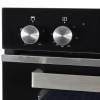 Close-up of rotary knobs showing cooking mode icons