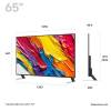 Dimensions of the LG 65QNED84A6C 65-inch Smart TV