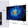 Dimensions of the TCL 75C6KS-UK 75  inch TV